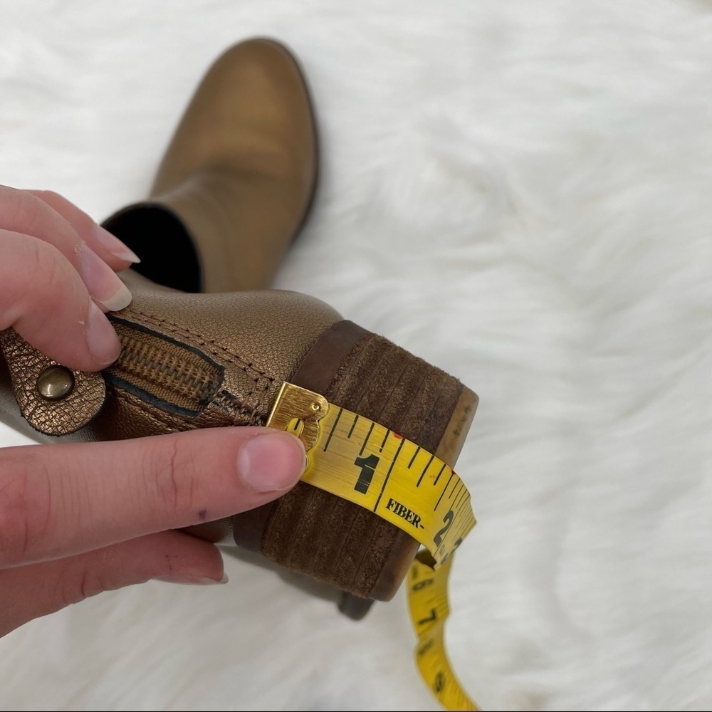 Lucky Brand Gold Belvva Ankle Boots - Picture 11 of 12